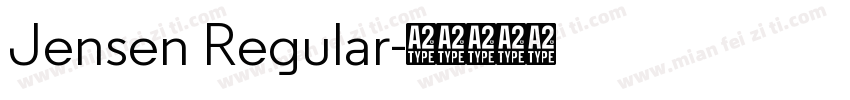 Jensen Regular字体转换
